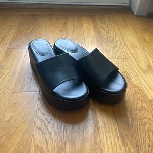Black Platform 90s Sandals